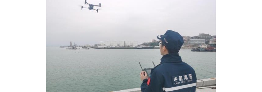 福建莆田海警利用无人机查获涉嫌走私冻品案 案值约200万元